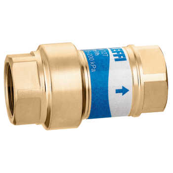 image AUTOFLOW®, Stabilizzatore automatico di portata compatto in linea, con cartuccia in polimero ad alta resistenza.