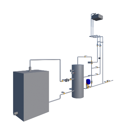 image Produzione Acqua Calda Sanitaria con accumulo e mix elettronico antilegionella